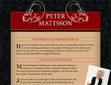 Tablet Screenshot of petermattsson.se
